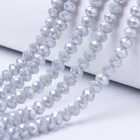 Electroplate Glass Beads Strands, Opaque Solid Color, 39-40cm — Jewelry Beads
