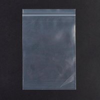 Plastic Zip Lock Bags, Resealable Packaging, 100pcs, 15x10cm