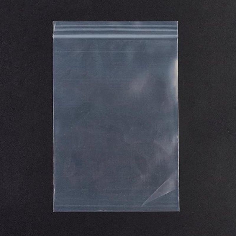 Plastic Zip Lock Bags, Resealable Packaging, 100pcs, 15x10cm — Jewelry Display & Storage