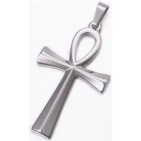 Non-Tarnish 304 Stainless Steel Ankh Cross Pendants with Bails — Charms & Pendants
