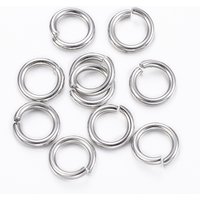 Anneaux ouverts en acier inoxydable 304 résistant à l'oxydation 7x1mm — Accessoires pour bijoux