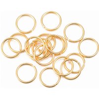 Anneaux Brisés Ouverts en Acier Inoxydable 304, Dorés, 18 Gauge, 12mm