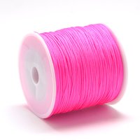 Nylon Thread Chinese Knotting Cord Light Coral 0.8mm 100m Roll — Chains, Wire & Cord