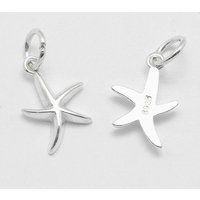Pendants en Argent Sterling 925 en Forme d'Étoile de Mer avec Tampon 925
