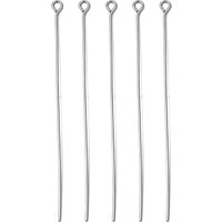 Goupille à œil en acier inoxydable 304, résistant au ternissement, 65x0.7mm — Accessoires pour bijoux