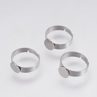 Réglables en Acier Inoxydable 304, Supports de Bague Ronds