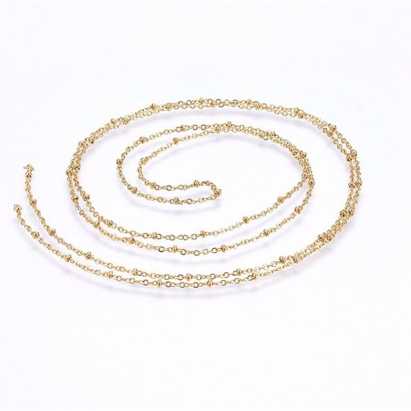 Ion Plating 304 Stainless Steel Satellite Chains with Round Beads
