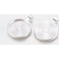 Réglages de cabochon en alliage de style tibétain, argent, 195pcs — Accessoires pour bijoux