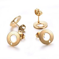 Trouvailles de Boucles d'Oreilles en Acier Inoxydable 304 avec Boucle