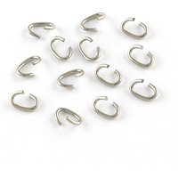 Tarnish Resistant Oval 304 Stainless Steel Open Jump Rings — Jewelry Findings