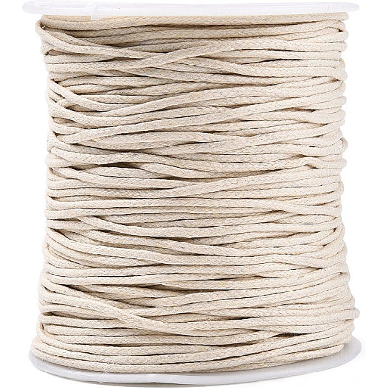 Cords en Fil de Coton Ciré, Vieille Dentelle, 1.5mm, 100 verges — Chaînes, fils et cordons