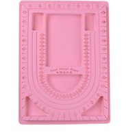 Plateaux de conception en perles en plastique, rose, 24cm x 33cm