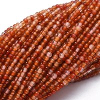 Fils de perles en cornaline naturelle, rondes, 2mm, 195pcs/fils — Perles à bijoux