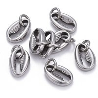 Charm en Acier Inoxydable 304 Non-Tarnissant en Coquillage avec Anneau