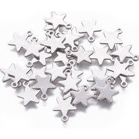 Charm étoile en acier inoxydable 304, non ternissant, 10x8mm — Breloques et pendentifs