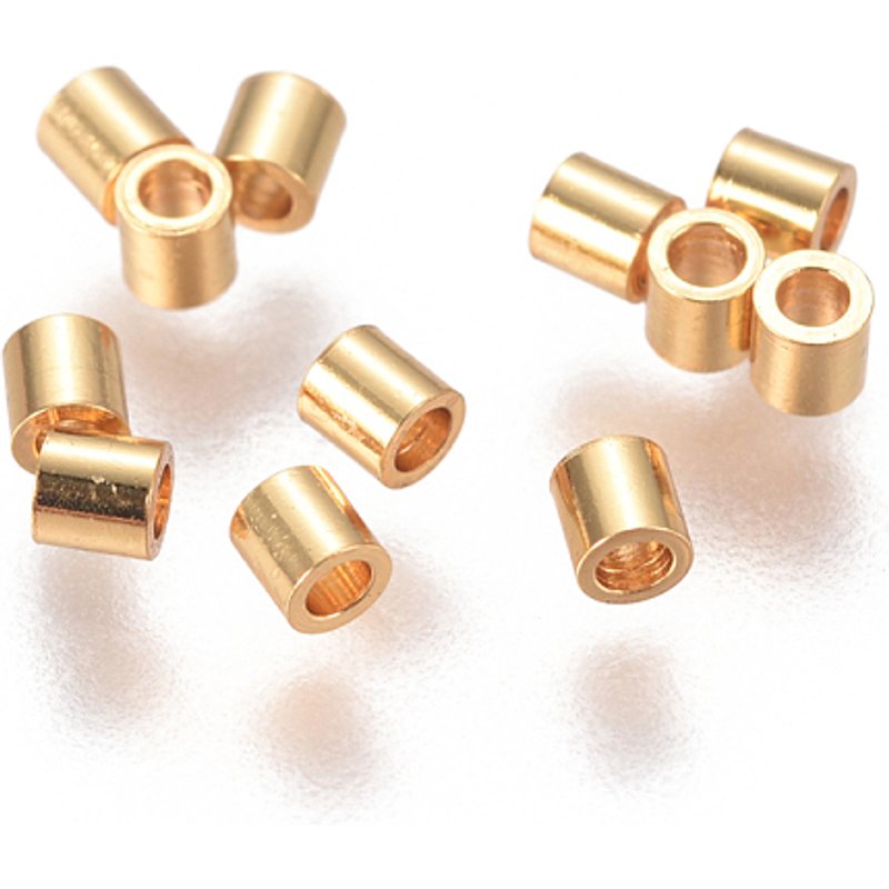 PVD Vacuum Plating 304 Stainless Steel Golden Spacer Beads