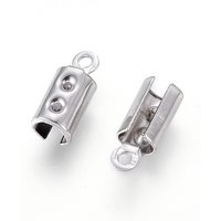 Embouts de cordon en acier inoxydable 304 résistant aux ternissures, 10x3mm — Accessoires pour bijoux