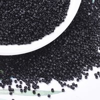 Miyuki Delica Beads, Matte Black, 11/0, DB0310, 2000pcs/10g — Jewelry Beads
