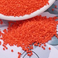 Perles Miyuki Delica, Orange Opaque, 11/0, Cylindre, DB0722 — Perles à bijoux
