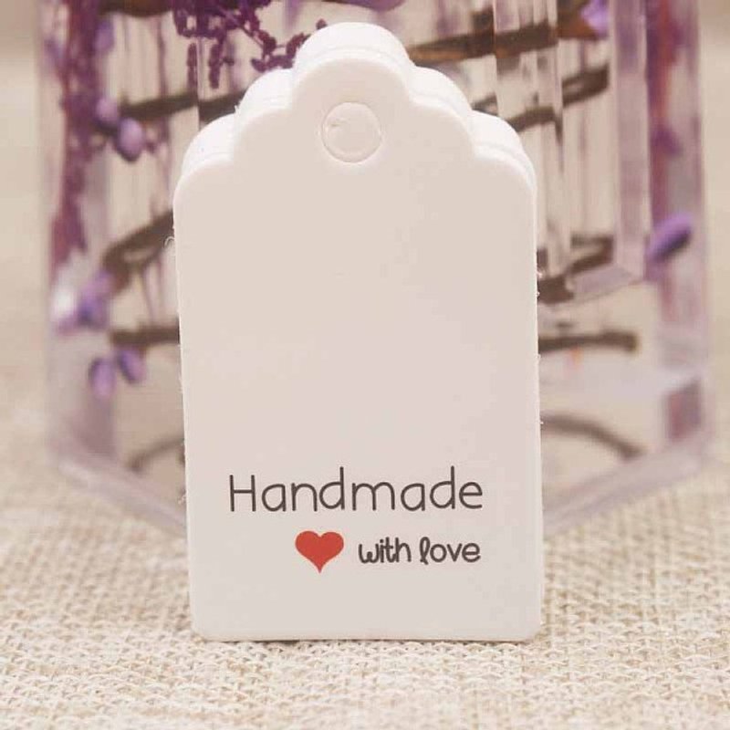 Étiquettes Cadeaux en Papier pour Arts et Métiers - Fait Main avec Amour — Rangement et présentation