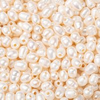 Perles de Culture d'Eau Douce Naturelles Grade B pour Création de Boucles d'Oreilles