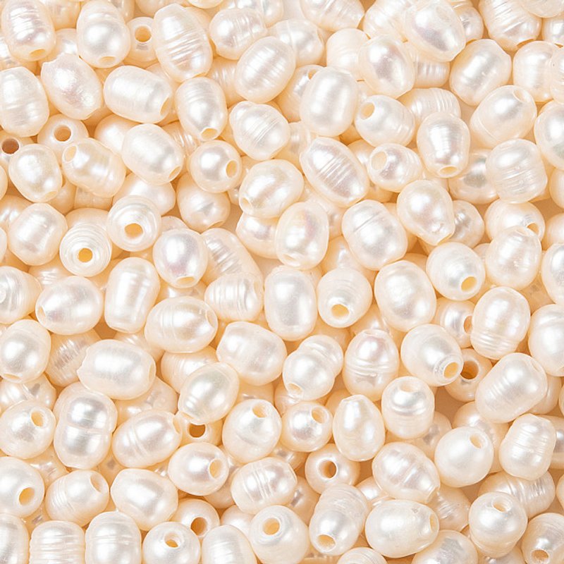 Perles de Culture d'Eau Douce Naturelles Grade B pour Création de Boucles d'Oreilles — Perles à bijoux
