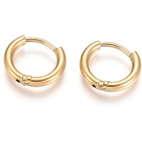 Ion Plating 304 Stainless Steel Huggie Hoop Earrings — Hoop Earrings