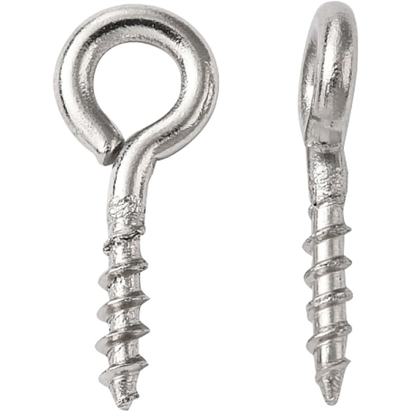 Bails à œil vis en acier inoxydable 304 pour perles demi-percées — Accessoires pour bijoux
