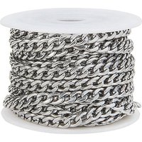 304 Stainless Steel Curb Chains, Unwelded, 6mm, 5m/roll