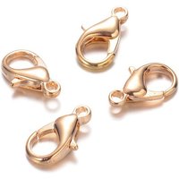 Zinc Alloy Lobster Claw Clasps, Parrot Trigger Clasps, Light Gold — Jewelry Findings