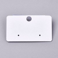 Plastic Jewelry Display Cards for Hanging Earrings, 100 Sheets — Jewelry Display & Storage