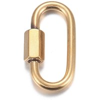 Charms à verrou à vis en acier inoxydable 304 pour la création de colliers — Accessoires pour bijoux