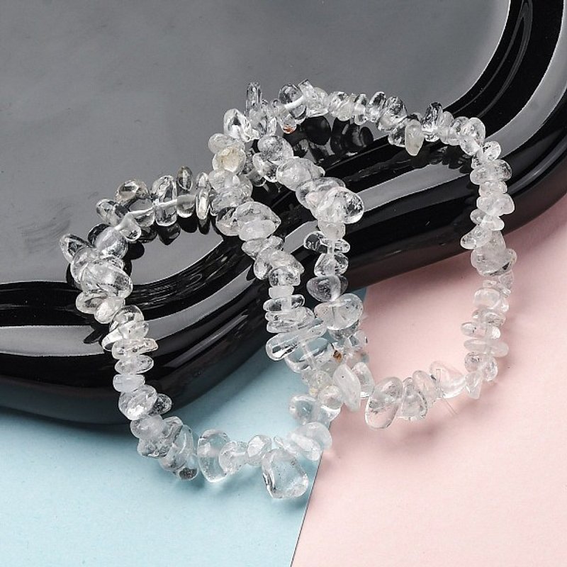 Bracelet Élastique en Cristal de Quartz Naturel pour Femmes — Bracelet Femme