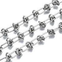 304 Stainless Steel Link Chains, Unwelded, 16.4 Feet Roll — Chains, Wire & Cord
