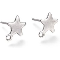 Trouvailles de Boucles d'Oreilles Étoile en Acier Inoxydable 304 — Accessoires pour bijoux