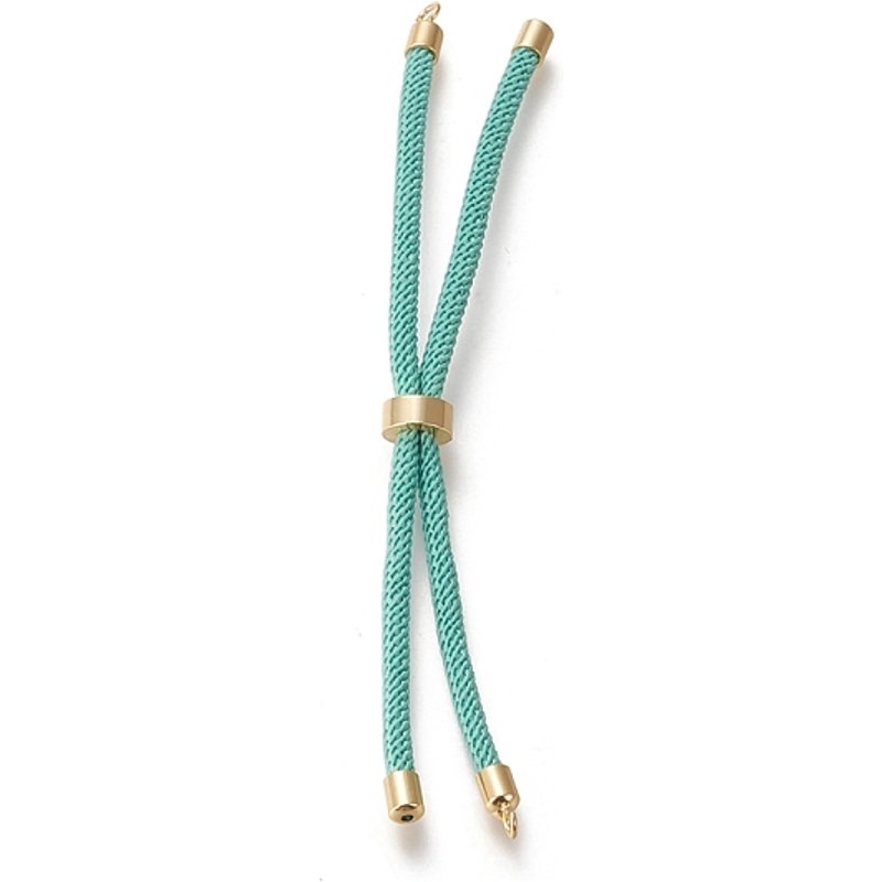 Nylon Twisted Cord Slider Bracelet Making with Brass Findings — Jewelry Making Tools