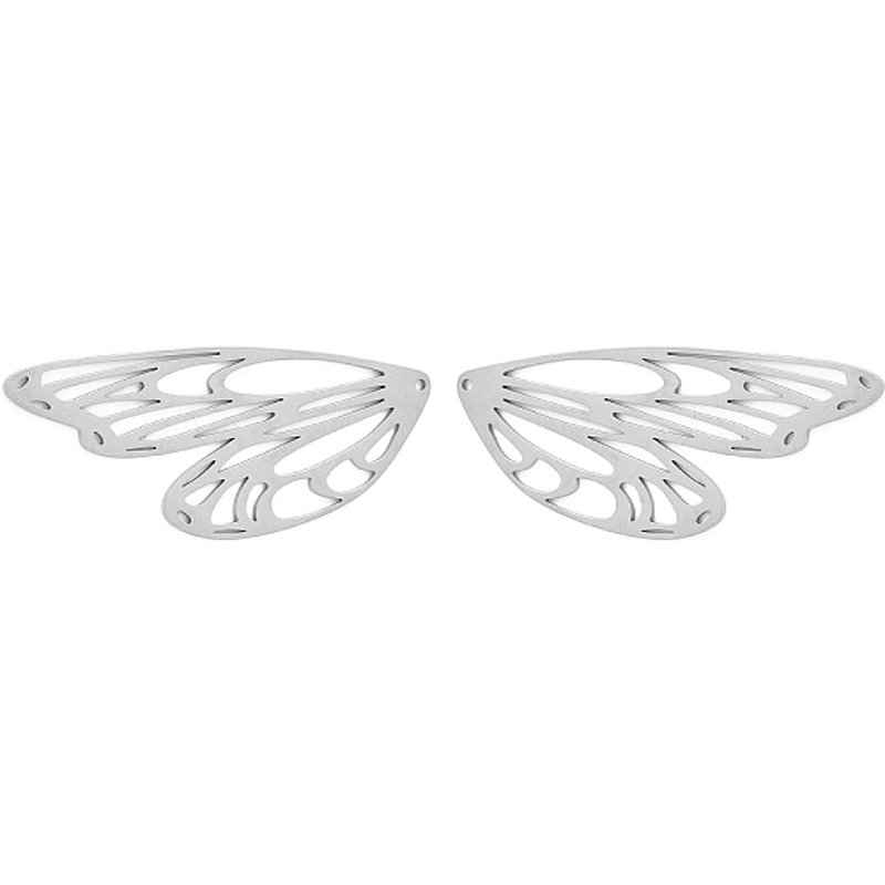 304 Stainless Steel Butterfly Wings Pendant, Laser Cut, 48.5x20mm — Charms & Pendants