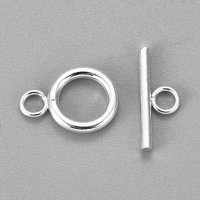 Attaches à bascule en acier inoxydable 304 argent — Accessoires pour bijoux