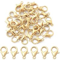 Attaches de type homard et de type perroquet en alliage de zinc, or clair — Accessoires pour bijoux