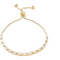 Bracelet Chaîne Ajustable en Laiton avec Zircon Cubique pour Femmes — Bracelet Femme