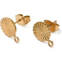 Ion Plating 304 Stainless Steel Stud Earring Findings — Jewelry Findings