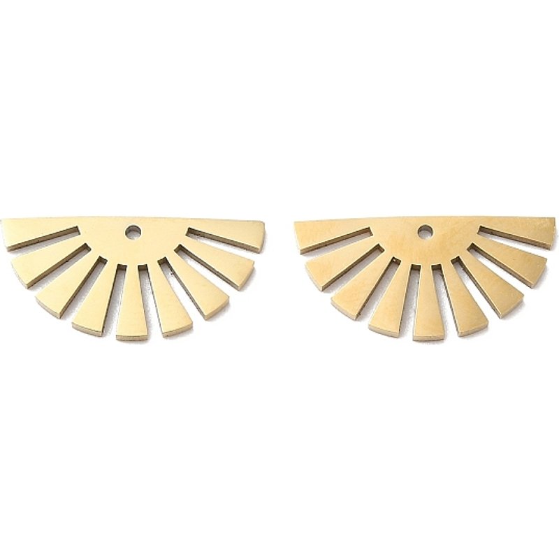 Pendentif en Acier Inoxydable Chirurgical 316L avec Charm Fan — Breloques et pendentifs