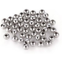 Perles rondes en acier inoxydable 304 sans ternissement pour la création de bijoux — Perles à bijoux