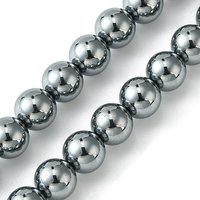 Brins de perles en pierre Terahertz, rondes, 8mm, 49pcs/brin — Perles à bijoux