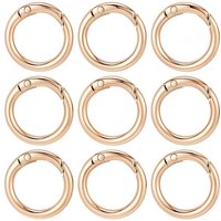 Sunnyclue 30Pcs 25mm Clip O Ring Métallique pour Porte-Clés — Accessoires pour bijoux
