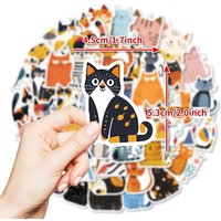 Autocollants en PVC étanches en forme de chat - 55 pièces pour DIY — Outils de création de bijoux