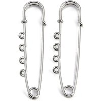 Épingles de sécurité en acier inoxydable 304 avec 4 boucles — Accessoires pour bijoux