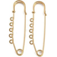 Épingles de sécurité en acier inoxydable 304 avec placage ionique — Accessoires pour bijoux