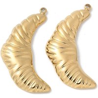 Pendentifs en Acier Inoxydable 304 avec Charms Croissant en Or 18K — Breloques et pendentifs