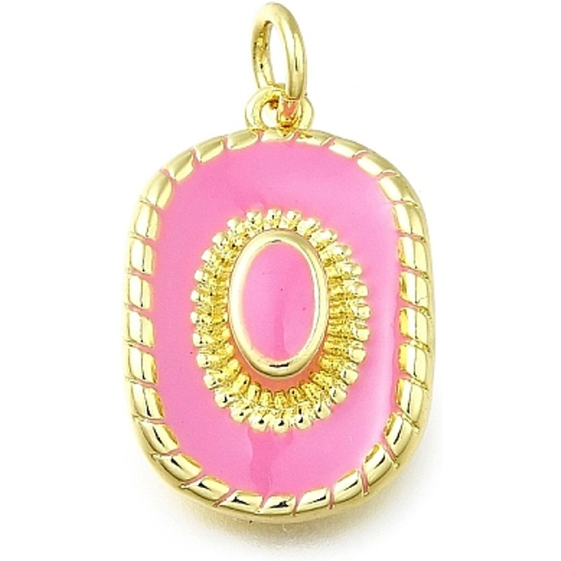 Brass Enamel Cowboy Hat Charm Pendant with Jump Ring — Charms & Pendants